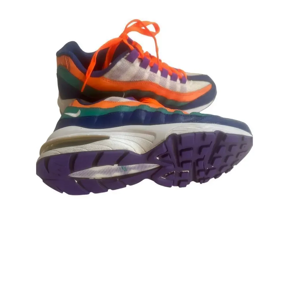 NIKE AIRMAX 95 NEPTUNE green orange and blue YOUTH size 6